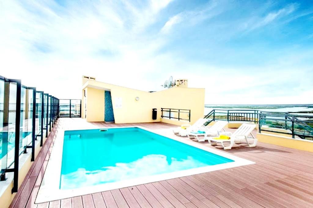 A Gaivota Ria Formosa Waterfront Lux Apart With Pool, Olhao, Algarve Bagian luar foto